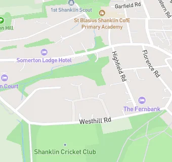 map for Shanklin Cricket Club