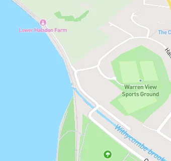 map for Lower Halsdon Farm