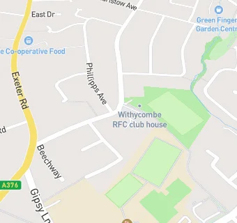 map for Withycombe Rugby Club