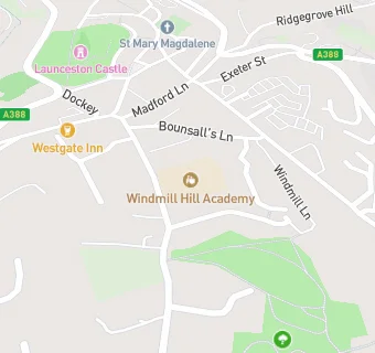 map for Launceston Community Primary School