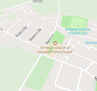 map for St Peter's Church of England Primary School