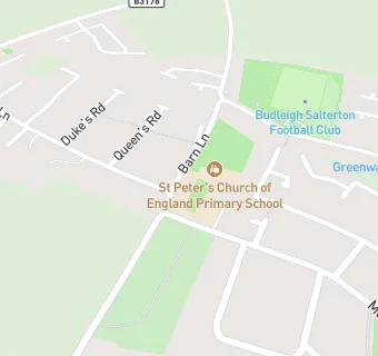 map for St Peters Church Of England Primary School