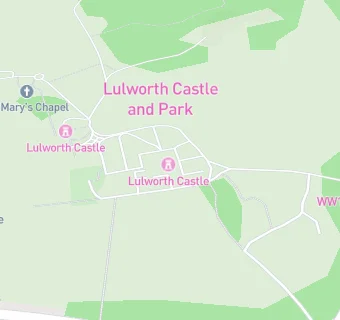 map for Lulworth Castle Tea Room