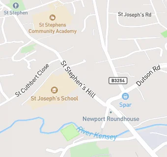 map for St Josephs School