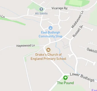 map for Drake's Church of England Primary School