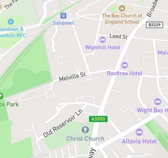 map for Melville Hall Hotel