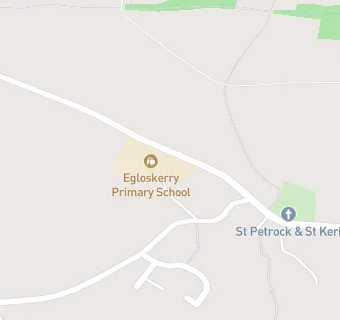 map for Egloskerry Primary School