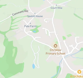 map for Christow Primary School