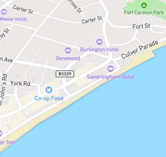 map for Surfside Diner