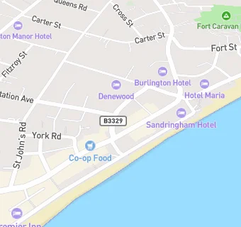 map for Albert Road Stores