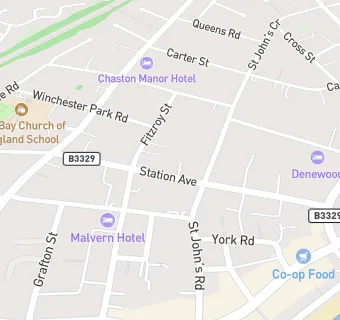 map for Baptist Church Hall