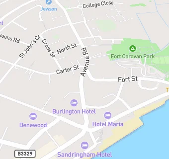 map for Burlington Hotel