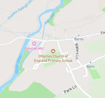 map for Otterton Church of England Primary School