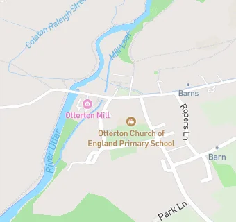 map for Otterton C Of E Primary School