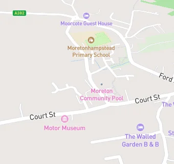 map for Moretonhampstead Primary School