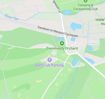 map for Shanklin And Sandown Golf Club (Catering)