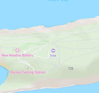 map for Needles Old Battery