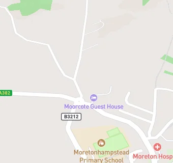 map for Moorcote Country Guest House