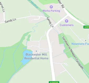 map for Blackwater Mill Residential Home