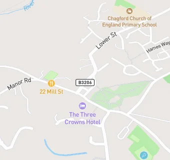 map for Thomas of Bovey Chagford