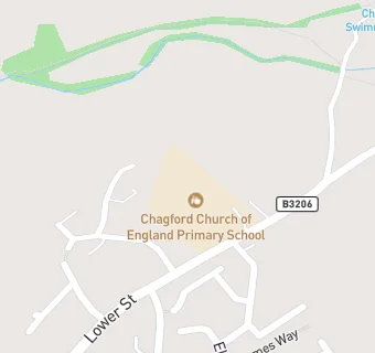 map for Chagford Church of England Primary School