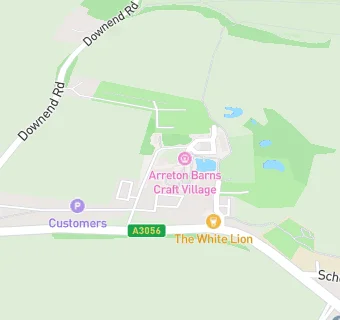 map for The White Lion Arreton