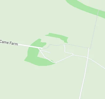 map for HIGHER CAME FARMHOUSE