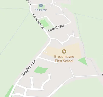 map for BROADMAYNE & WEST KNIGHTON PRE-SCHOOL