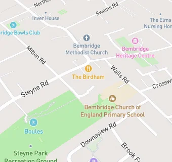 map for Bembridge Church of England Primary School