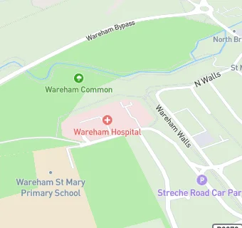 map for Wareham Childrens Centre