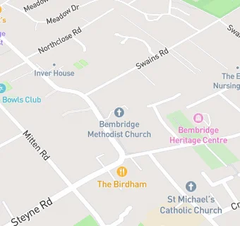 map for Bembridge Methodist Hall