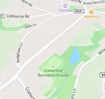 map for The Clatterford Centre