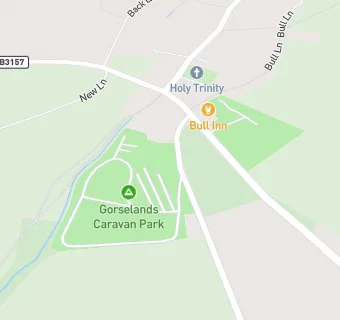 map for GORSELANDS CARAVAN PARK