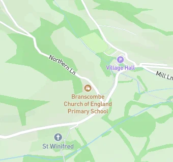 map for Branscombe Church of England Primary School