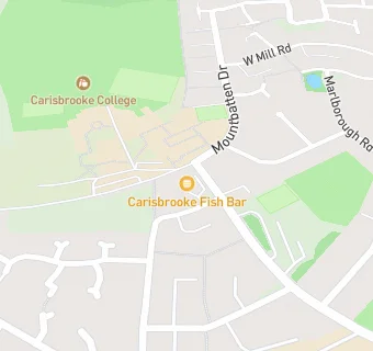 map for Carisbrooke Fish Bar