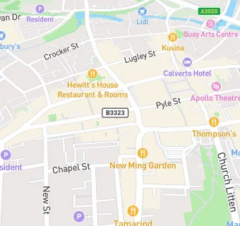 map for Mydentist, Pyle Street, Newport