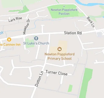 map for Newton Poppleford Primary School