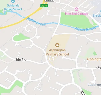 map for Alphington Primary School