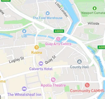 map for Newport Quay Hotel