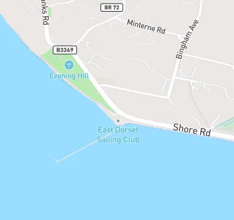 map for East Dorset Sailing Club