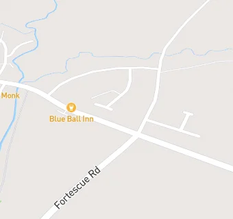 map for Blue Ball Inn