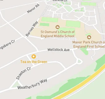 map for Manor Park Church of England First School