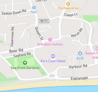 map for Seaton Community Larder