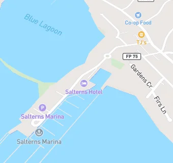 map for The Deck at Salterns