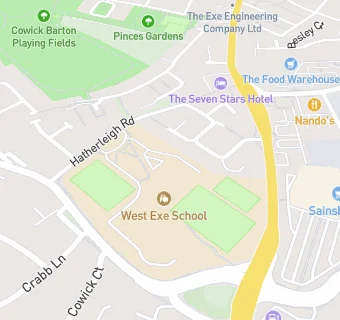 map for West Exe School