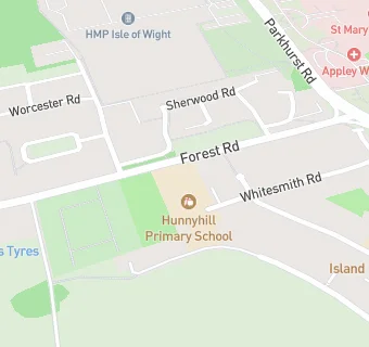 map for Hunnyhill Pre-School