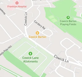 map for Cowick Barton