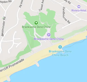 map for Branksome Dene Kiosk