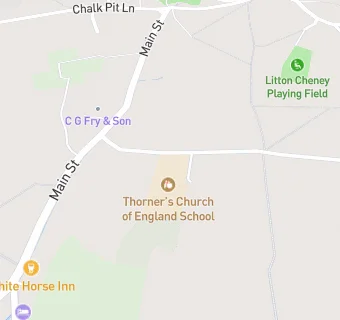 map for Thorner's Church of England School, Litton Cheney