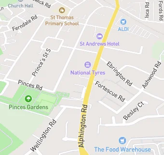 map for Fish & Chips on Alphington Road